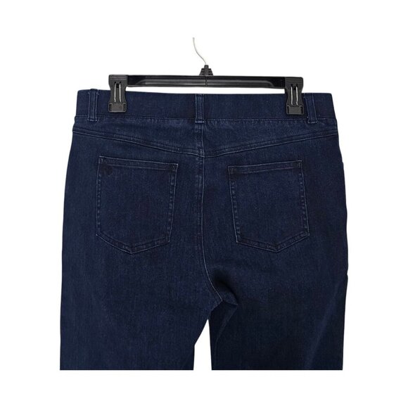 Women's - Betabrand Straight Leg 4-Pocket Yoga Denim Jeans, Size Medium Long - Picture 8 of 9